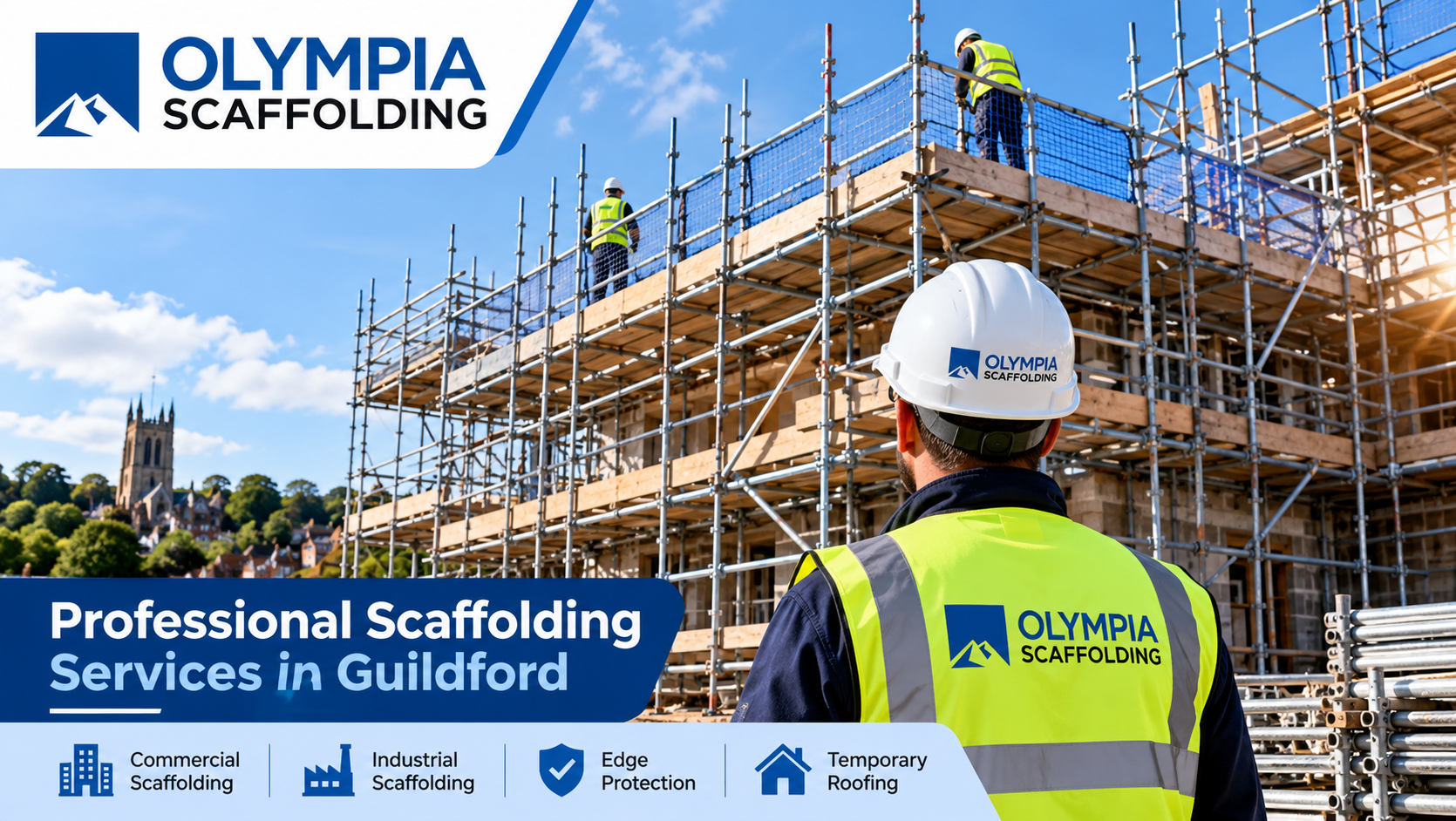 Professional scaffolding installation for commercial and industrial projects in Guildford